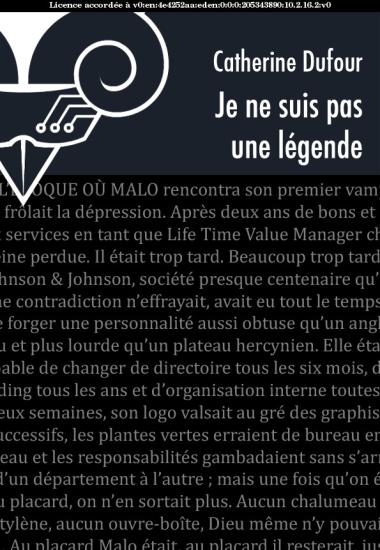 Je ne suis pas une l&eacute;gende